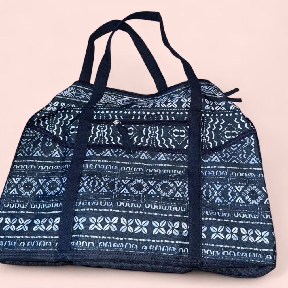 Stylish Black and White Patterned Tote Bag